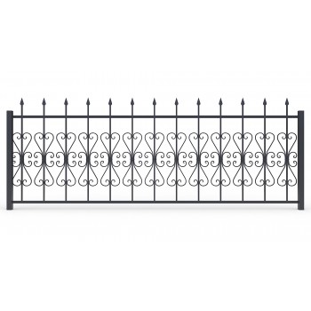 Кованный забор КЗ-78